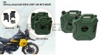 For Royal Enfield New Himalayan 450 RH-LH Green Jerry Can Pair with Mount - SPAREZO